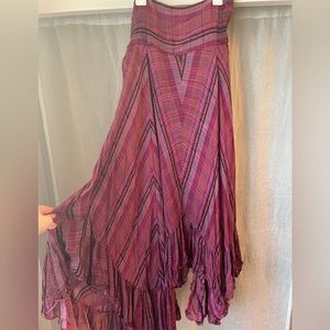 Purple Free People Maxi Skirt